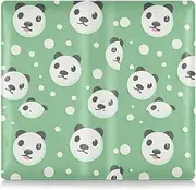 [Amooorous] Panda Premium Leather Auto Registration Insurance & ID Card Holder Auto Truck Comparment Accessories Case for Driver License, Cards & Essential Documents, panda, 1 size