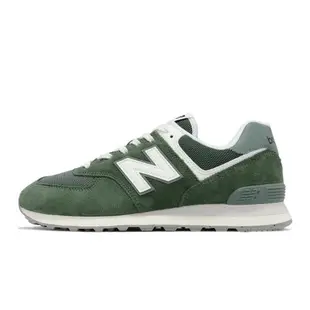 New Balance 休閒鞋 574 男鞋 女鞋 情侶鞋 綠 白 麂皮 經典 復古 NB 紐巴倫 U574FGG-D