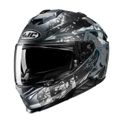 i71 Taurus Black Grey Blue Full Face Helmet