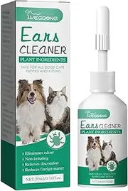 Dog Ear Cleaner - 20ml Pet Ear Drops Effective | Natural Dog Ear Drops, Quick Dog Ear Care, Efficient Pet Ear Cleaning Solution for Cats, Itchy Ears, Healthy Ear Canals Jmedic