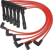 ACROPIX Car Spark Plug Coil Wires Ignition Coil Harness Cable 7mm Fit for Audi A4 A6 for VW Passat 2.8L V6 No.078905531B/078905532B/078905533B - Pack of 6