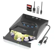 External CD/DVD Drive for Laptop, Type-C USB 3.0 Portable CD Player DVD Black
