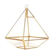 Pyramid Ring Display for Case Keepsake Box Home Decorative Box for Storage Trink