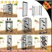 Wine Rack Liquor Cabinet Shelf Glass Bottle Storage Holder Display Stand Cellar