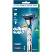 Gillette Mach 3 Turbo 3D Razor 2 Up