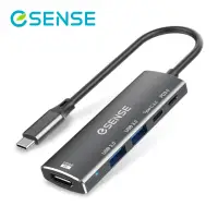 在飛比找momo購物網優惠-【ESENSE 逸盛】H552 五合一Type-C/USB3