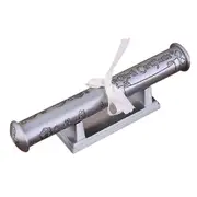 Certificate Holder with Stand Silver Plated Certificate Tube Zinc Alloy