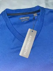 ASHWORTH Vest Frank Sinatra Invitational Blue Men's Large Pima NEW!
