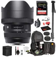 Sigma 12-24mm f/4 DG HSM Art Lens for Canon EF Bundle