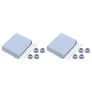6.1"x4.72"x1.61" Junction Box Wiring Enclosure Case for DIY Projects Grey 2Pcs