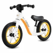 Costway 30cm Magnesium Alloy Balance Bike Seat Adjustable Bike w/360° Rotatable Handlebar Bicycle White