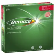 Berocca Energy Vitamin Berry Effervescent Tablets 60 Pack