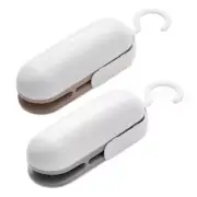 2 Pack Mini Sealing Machine Portable Heat Sealer Bag Handy Sticker and Seals for