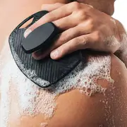 2 Pack Soft Silicone Exfoliating Brush Cleanser Manual Body Cleansing Scrubber