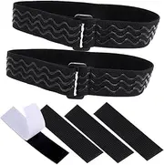 Kisangel Stylish Boot Grip Straps Boot Stability Belts Hook and Loop Fasteners for Women's High Knee Boots 45cm