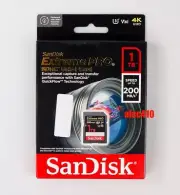 Sandisk Extreme Pro 1TB SD SDXC Memory Card 200MB/s UHS-I Class 10 U3 4K
