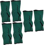 Healvian 3 Pairs Ankle Socks Compressions Socks Adult Ankle Sock Sports Pressure Ankle Brace Breathable Socks Foot Brace Plantar Socks Elastic Ankle Sleeves Green Polyester Fiber