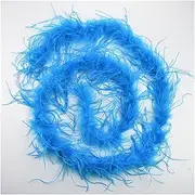 YUMAO 2Meters Colorful Ostrich Feathers Boa Trim Cape Ostrich Feather for Clothes Fringe Trimmings DIY Crafts Plumes Party Decoration 0216 (Color : 19)