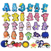 31 PCS Care Bears Shoes Charms For Croc Clog Sandals Bracelet Decor Accessories