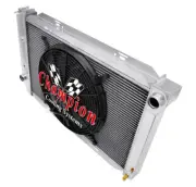 RC Champion 2 Row Radiator W/ 16" Fan for 1971 - 1973 Ford Mustang V8 Engine (for: Ford)