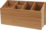 TOVINANNA Hairdressing Tool Storage Box Trimmer Scissors Razors Clippers Dryer Holder Make Comb Hair Salon Supplies Barber Tools Organizer Haircut Tool Organizer Wooden