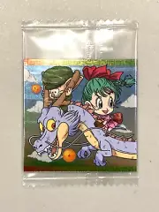 Bulma and Oolong - 1-01 R - Dragon Ball Wafer Sticker Japanese