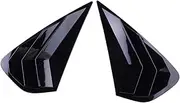 2 Piece Auto Gloss Black Side Window Shutters Trim Compatible for Kia Forte 2019-2022