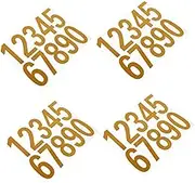SEWACC 4 Sets Reflective Sticker of Mailbox Door Address Stickers for Easy Identification for Home Car Windows Signs