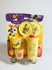 Vintage Looney Tunes Toy Dish Play Set NIP Taz, Bugs, Tweety, Sylvester