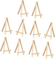 jojofuny 10pcs Mini Wooden Easels Display Stand for Photos Paintings and Cards Smooth Design for Art Parties and Activities