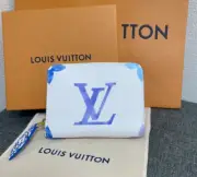 Louis Vuitton Zippy Coin Purse M82417 mini wallet Resort Collection blue