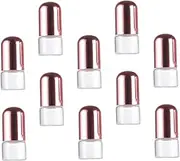 PLAFOPE 10Pcs Glass Roller Bottles with Caps Portable Refillable Essential Oil and Perfume Bottles Leak Design for Travel and Daily Use