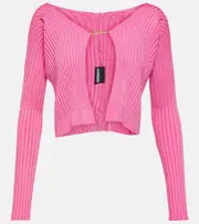 [Jacquemus] Jacquemus La Maille Pralù Longue cardigan UK 10 pink