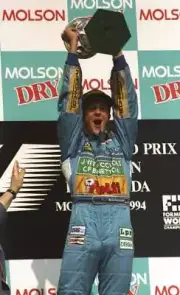 Michael Schumacher 1994 Canadian Grand Prix Win For Benetton Old Photo