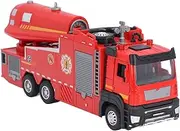 Alloy Fire Truck, Multifunctional Vehicle Toy Set, Fire Engine Vehicles in Carrier Truck, Mini Rescue Emergency Car Toy for Boys, Compact Shape for Home Display