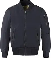 [CUNYI] Boys' Windproof Hooded Jacket Cotton Lined Windbreaker Zip Coat