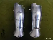 Armour leg greaves Medieval Knight Crusader Steel Larp SCA Reenactment