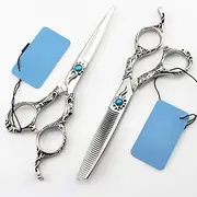Hair Clippers, Hairdressing Scissors, Professional Hair Cutting Tools Scissors Hair Cutting Set, Home Hair Cutting thinning Scissors Set, Flat Shears 6 inches