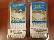 Seachoice 42511 White Nylon 3-Strand Twisted Dock Line 15' x 3/8 . SET OF 2