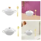 Ceramic Soup Serving Bowl 9.8oz 4.5" for Chilli Side Dishes Beef Stew