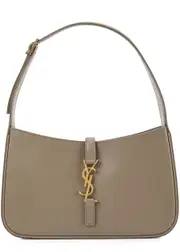 Saint Laurent Le 5 à 7 Leather Shoulder Bag, Shoulder Bag, Taupe One Size