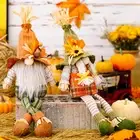 Scarecrow Gnome Thanksgiving Doll Pumpkin Maple Leaf Faceless Doll