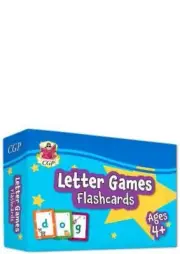 Letter Games Flashcards for Ages 4 by CGP Books NEW Hardback