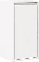 Wall Cabinet White 30x30x100 cm Solid Wood Pine Wall Furniture