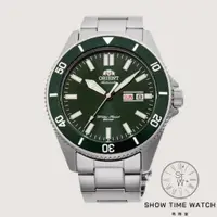 在飛比找蝦皮商城優惠-ORIENT 東方錶 經典兩百米潛水腕錶-鋼帶/綠面銀 RA
