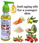 Almond oil Deep Organic Makeup Remover AllSkins rosemary carrot seed 10oils 4OZ