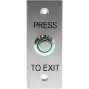 NIDAC DE02 Press To Exit Button Flush Stainless Steel Push Button 30(W) x 75(H) x 1(D)mm