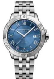 Raymond Weil Tango Classic Men's Quartz Steel Blue Bracelet Watch 8160-ST-00508