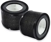 PUREBURG Replacement Filter Compatible with TaoTronics TT-AP001,Gukify AP001 & VAVA VA-EE014 Air Purifiers,2-Pack H13 HEPA 4-Stage Filtration Activated Carbon