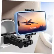 Airplane Phone Holder Mount - [2024 Wider Clamp] Travel Essentials with Black